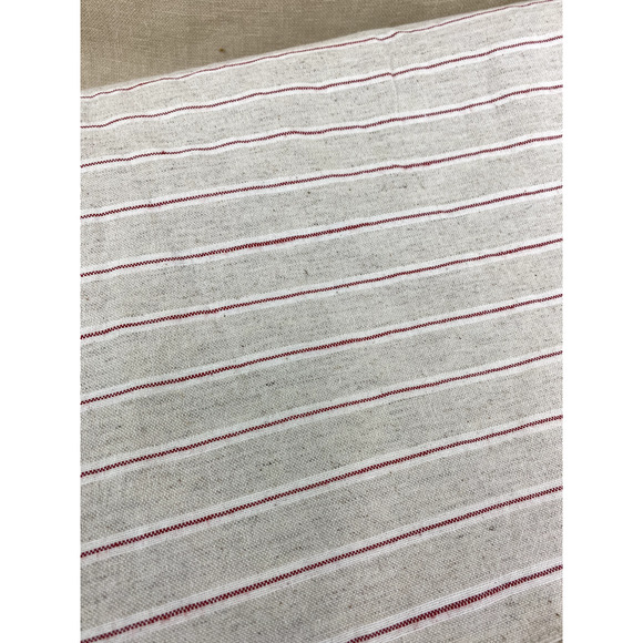Threshold Lined Table Runner Red Ticking Stripes 14"x108" - Picture 4 of 5
